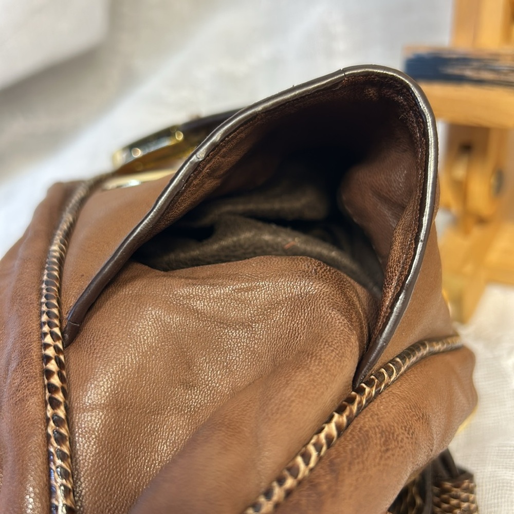 Jimmy Choo buttery soft glove leather with snake strap - Picture 14 of 16